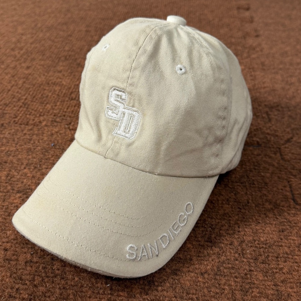Metro by PCI San Diego Baseball Cap Tan Khaki Embroidered Dad Hat Adjustable WM